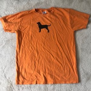 black dog t-shirt kids XL(16)
